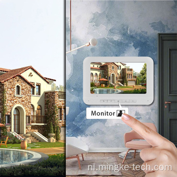 Verbinding slimme ringdeurbel met 9-inch monitor villa